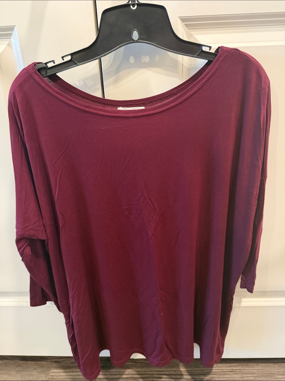 Piko 1988 Women's Boatneck Top in Wine